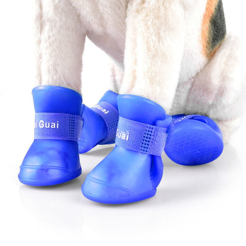 2 Pair Lightweight Pet Rain Boots, Anti-skid - bnotebuzz