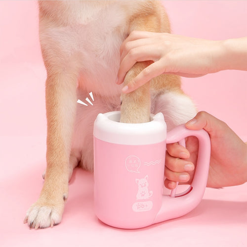 Pet Paw Cleaning Tool; Pink or Blue - bnotebuzz
