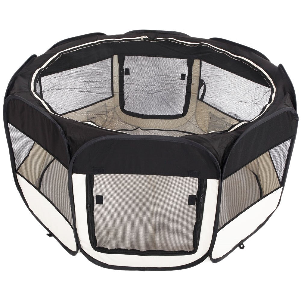 Portable Folding Pet Tent Playpen; Color and Size Options Available