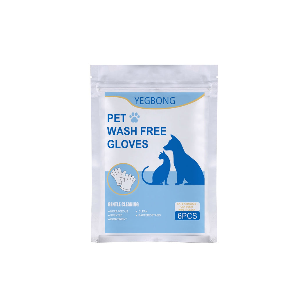 6Pcs/Pack Disposable Pet Stain Remover Wipe Gloves