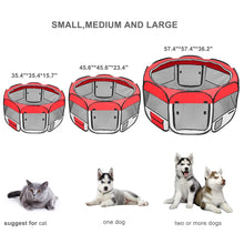 Load image into Gallery viewer, Portable Folding Pet Tent Playpen; Color and Size Options Available
