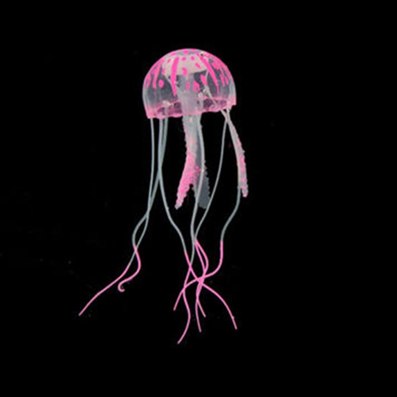 5 Colors Artificial Aquarium Jellyfish Ornament Decor Glowing Effect Fish Tank Decoration Aquatic Pet Supplies Home Accessories