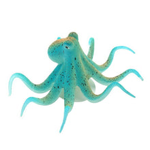 Load image into Gallery viewer, Fluorescent Artificial Octopus Aquarium Ornament with Suction Cup
