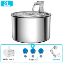 Load image into Gallery viewer, 304 Stainless Steel Water Fountain, Automatic Sensor, Ultra-Quiet Pump, Filter Water Dispenser; Options Available
