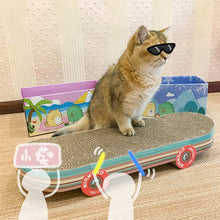 Load image into Gallery viewer, Cat skateboardScratcher with Catnip
