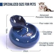 Load image into Gallery viewer, Electric Ceramic Drinking Fountain For Pets; Color Options
