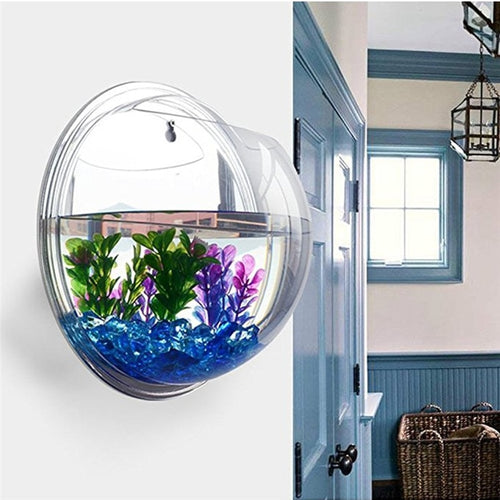 Transparent Acrylic Hanging Wall Aquarium, Plant Vase, Terrarium; Size Options Available - bnotebuzz
