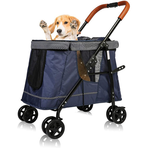 Pet Stroller for Cats and Small to Medium Dogs, Lightweight, Folding - bnotebuzz