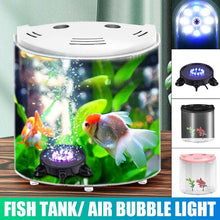 Load image into Gallery viewer, 5L Mini Fish Aquarium With Water Filter and Quiet Air Pump, LED, Portable, USB; 3 Color Options - bnotebuzz
