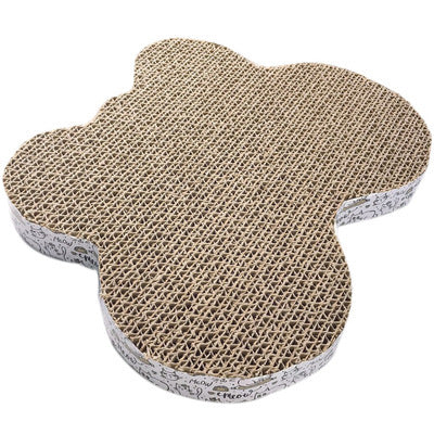 Corrugated Scratch Pad Fun Shape (About the length of a dinner plate), Options Available