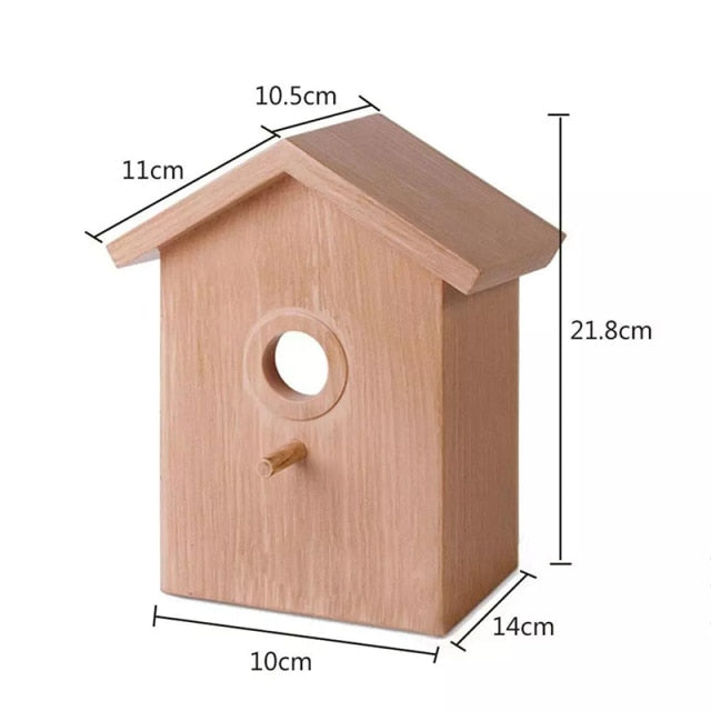 Wood Bird Nest Outdoor Suction Cup Install - bnotebuzz