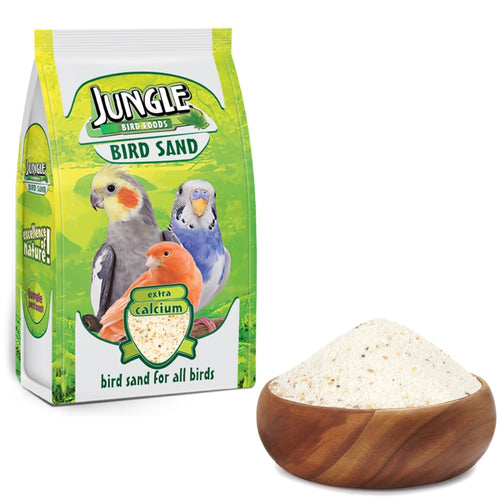 Jungle Bird Sand 250 Gr Extra Calcium Bird Sand for All Birds - bnotebuzz