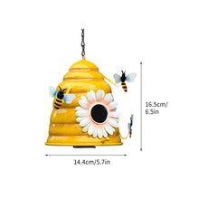 Load image into Gallery viewer, Bee Hive Outdoor Hanging Bird Home - bnotebuzz
