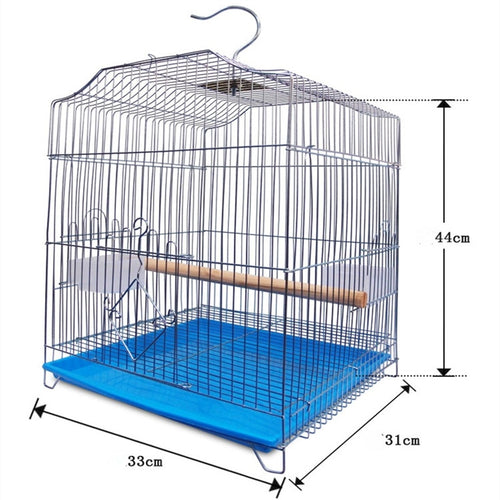 Small Bird Cage, Stainless Steel - bnotebuzz