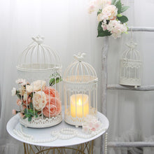 Load image into Gallery viewer, Decorative Retro White Bird Cage for Larger Birds or Decorations, 3 Size Options Available - bnotebuzz
