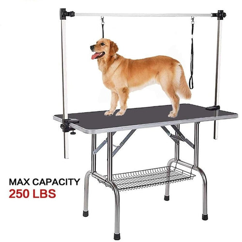 Professional Heavy Duty Portable Pet Grooming Table, Adjustable - bnotebuzz
