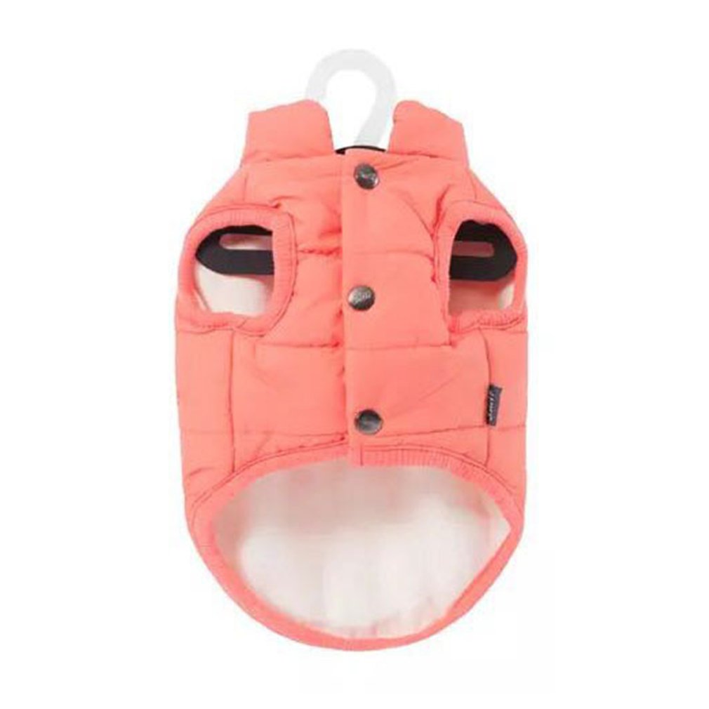 Comfortable and Warm Snap Button Vest, Pink; Size Options Available