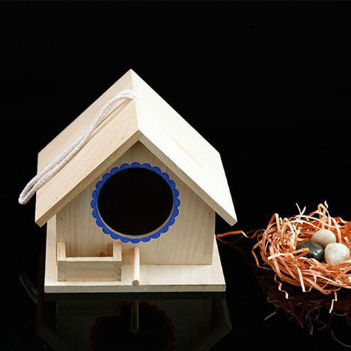 Cute Wooden Hanging Birdhouse - bnotebuzz