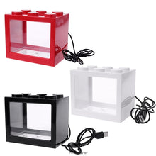 Load image into Gallery viewer, USB Mini Aquarium With LED Lamp, 3 Color Choices - bnotebuzz
