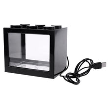 Load image into Gallery viewer, USB Mini Aquarium With LED Lamp, 3 Color Choices - bnotebuzz
