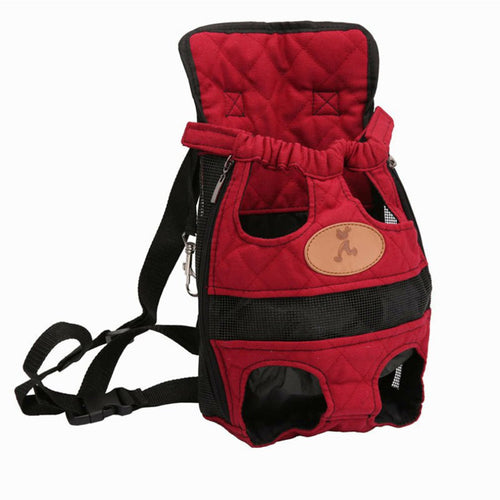 Oxford Cloth Dog Backpack, Red; Small, Medium and Large Available - bnotebuzz